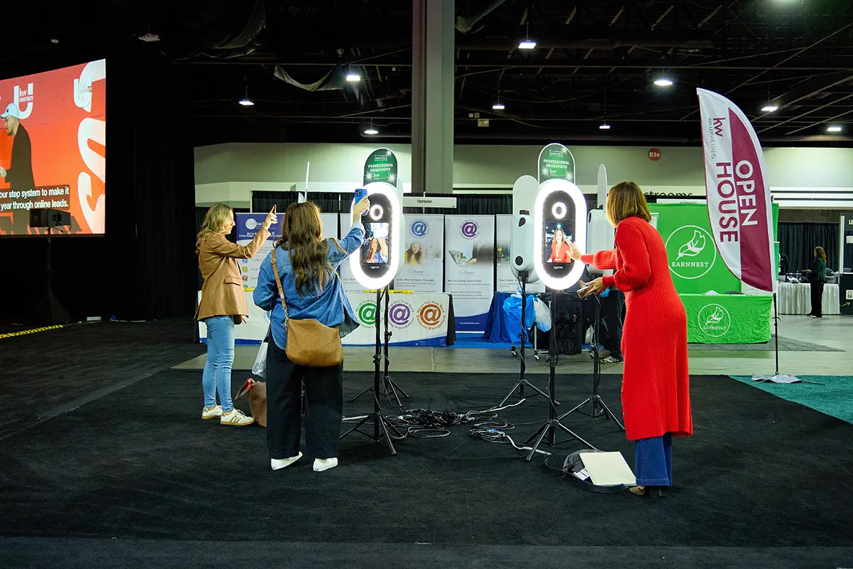Keller Williams Family Reunion 2026, Georgia World Congress Center - attendees utilizing the professional headshots activation